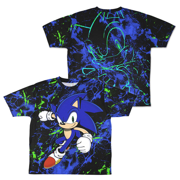 音速のハリネズミ ソニック 両面フルグラフィックTシャツ/XL - AniSmile