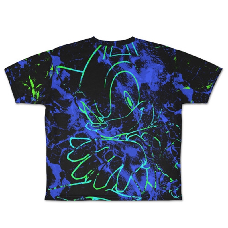 音速のハリネズミ ソニック 両面フルグラフィックTシャツ/M 画像 3 | AniSmile