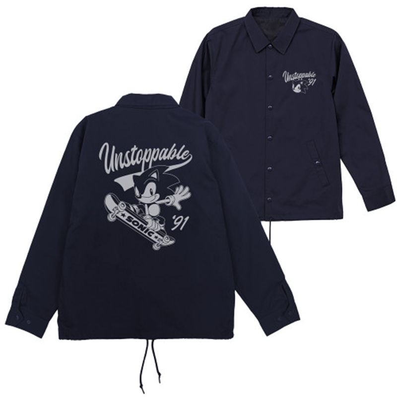 クラシックソニック T/Cコーチジャケット/NAVY-M - 公式商品画像 | AniSmile