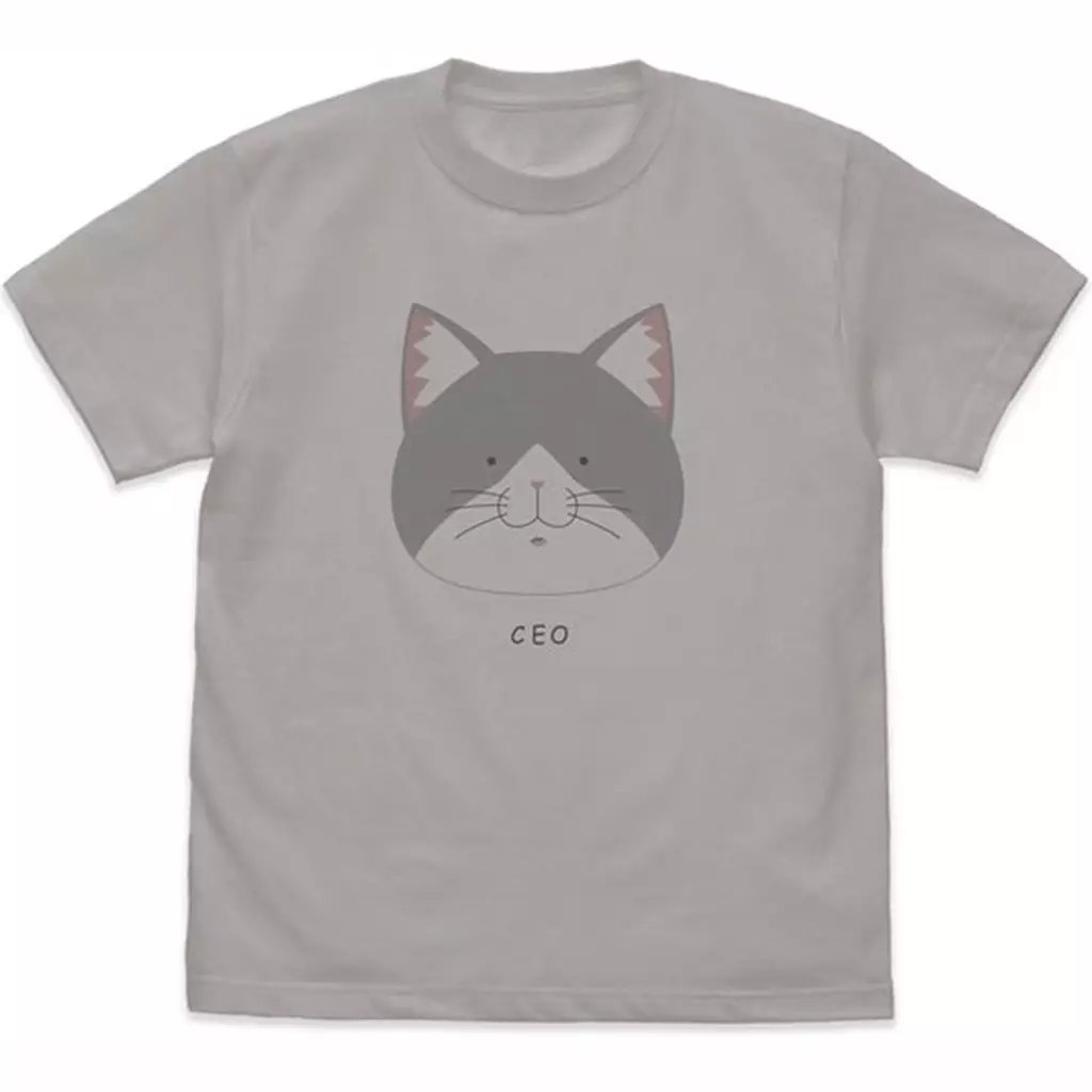 TVアニメ「ラーメン赤猫」 佐々木の「CEO」 Tシャツ/LIGHT GRAY-M - 公式商品画像 | AniSmile