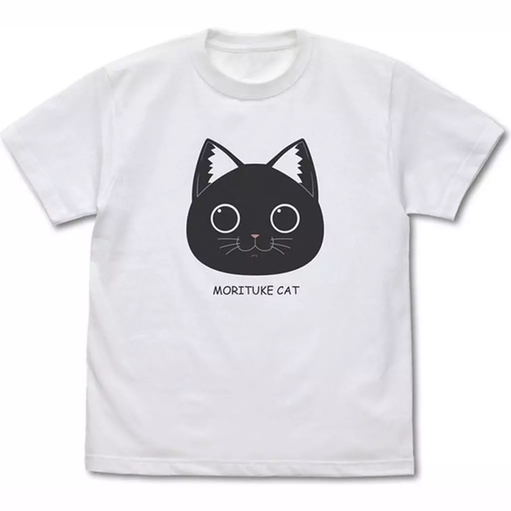 TVアニメ「ラーメン赤猫」 サブの「MORITSUKE CAT」 Tシャツ/WHITE-L - 公式商品画像 | AniSmile