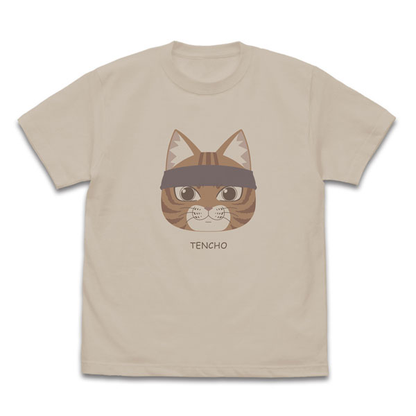 TVアニメ「ラーメン赤猫」 文蔵の「TENCHO」 Tシャツ/LIGHT BEIGE-L - 公式商品画像 | AniSmile