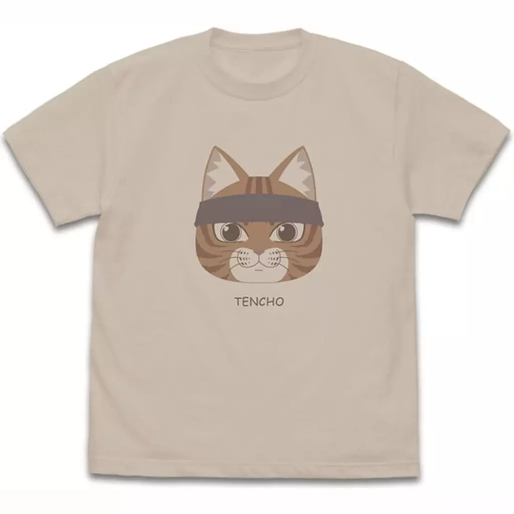 TVアニメ「ラーメン赤猫」 文蔵の「TENCHO」 Tシャツ/LIGHT BEIGE-M - 公式商品画像 | AniSmile