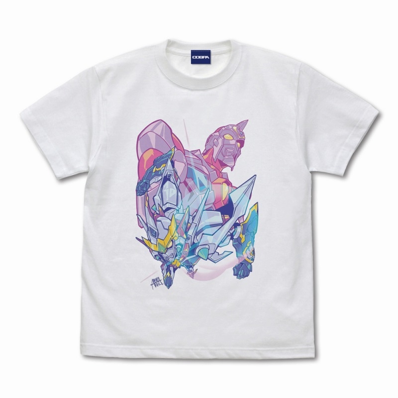 グリッドマン ユニバース 雨宮哲描き下ろし フルカラーTシャツ/WHITE-M - 公式商品画像 | AniSmile