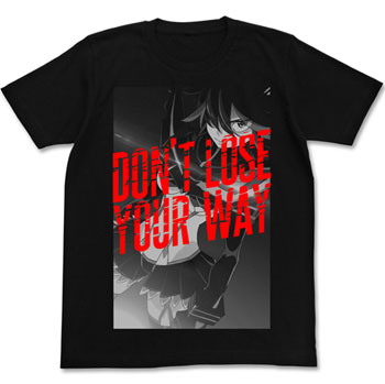 キルラキル Don't lose your way Tシャツ/BLACK-M - 公式商品画像 | AniSmile