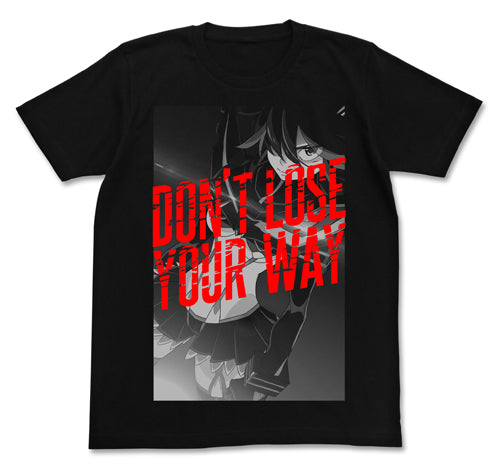 キルラキル Don't lose your way Tシャツ/BLACK-S - 公式商品画像 | AniSmile