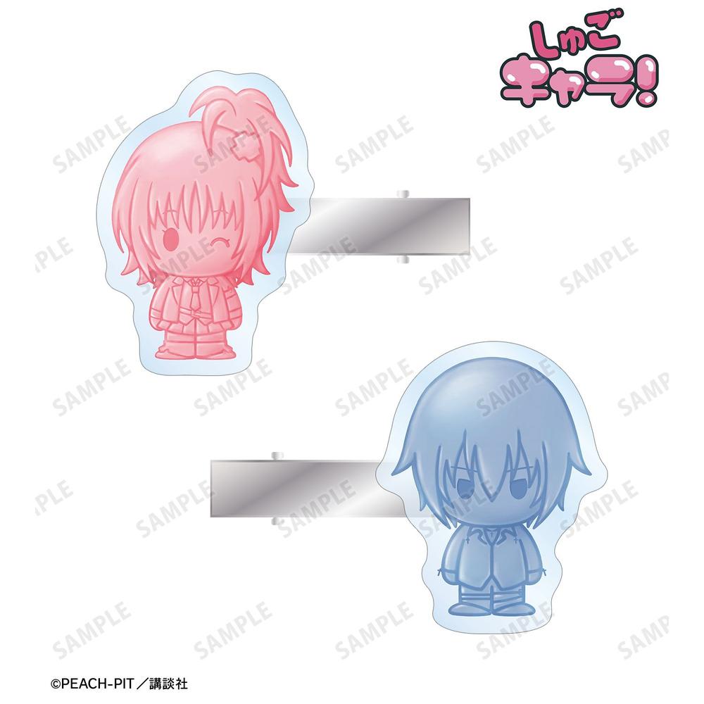 しゅごキャラ! 日奈森 あむ&月詠 イクト petit-sserie アクリルヘアクリップ2個セット 画像 2 | AniSmile