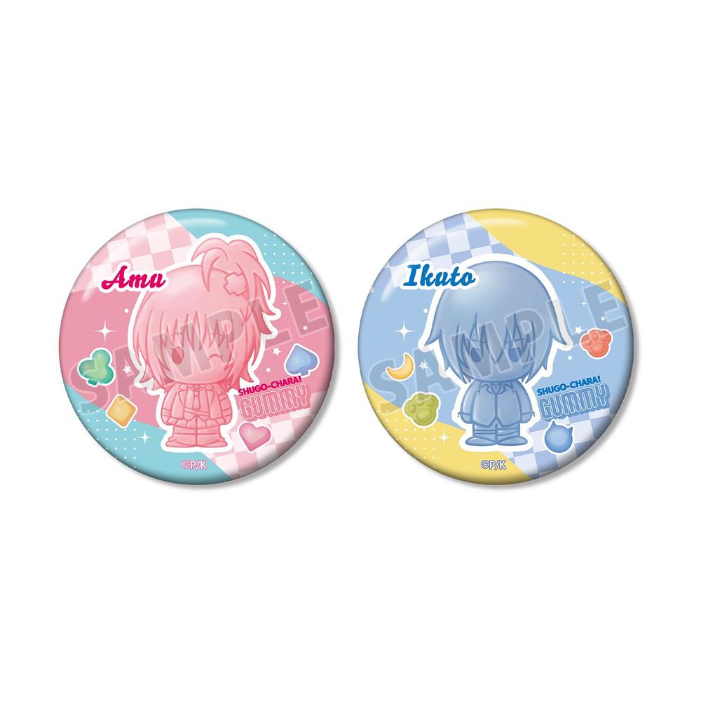 しゅごキャラ! 日奈森 あむ&月詠 イクト petit-sserie 缶バッジ2個セット - 公式商品画像 | AniSmile