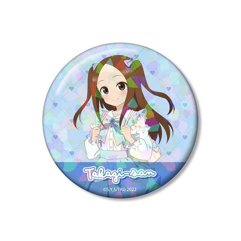 からかい上手の高木さん 描き下ろし 高木さん 令和 時代ファッションver. 75mmホログラム缶バッジ - 公式商品画像 | AniSmile