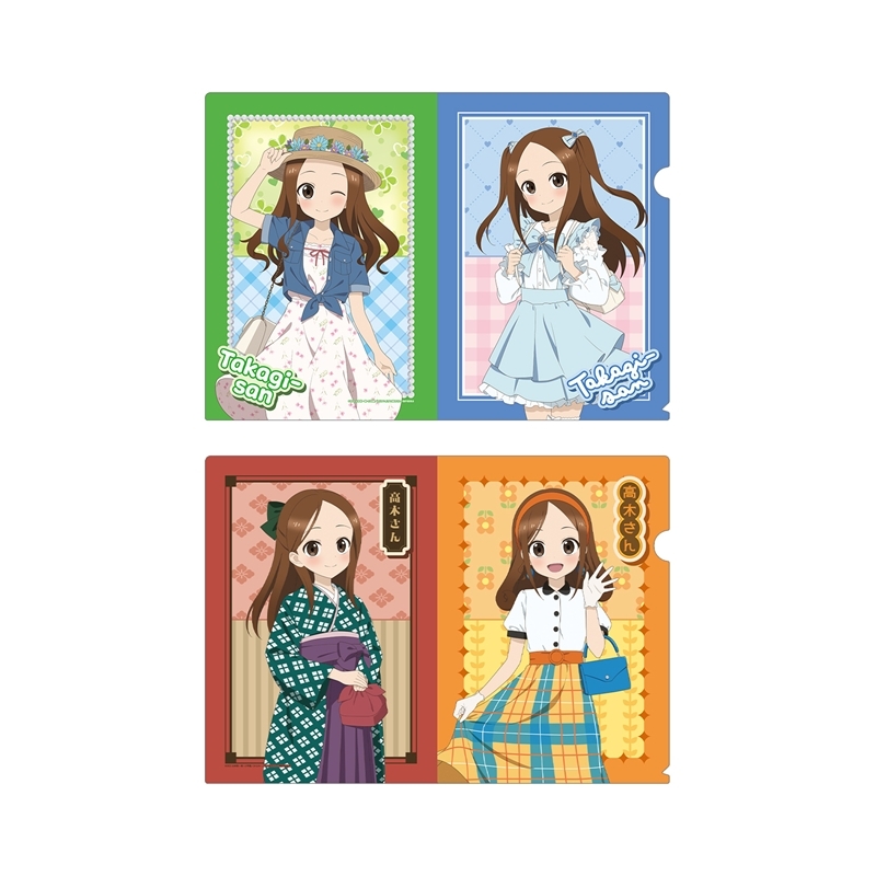 からかい上手の高木さん 描き下ろし 高木さん 時代ファッションver. クリアファイル2枚セット - 公式商品画像 | AniSmile