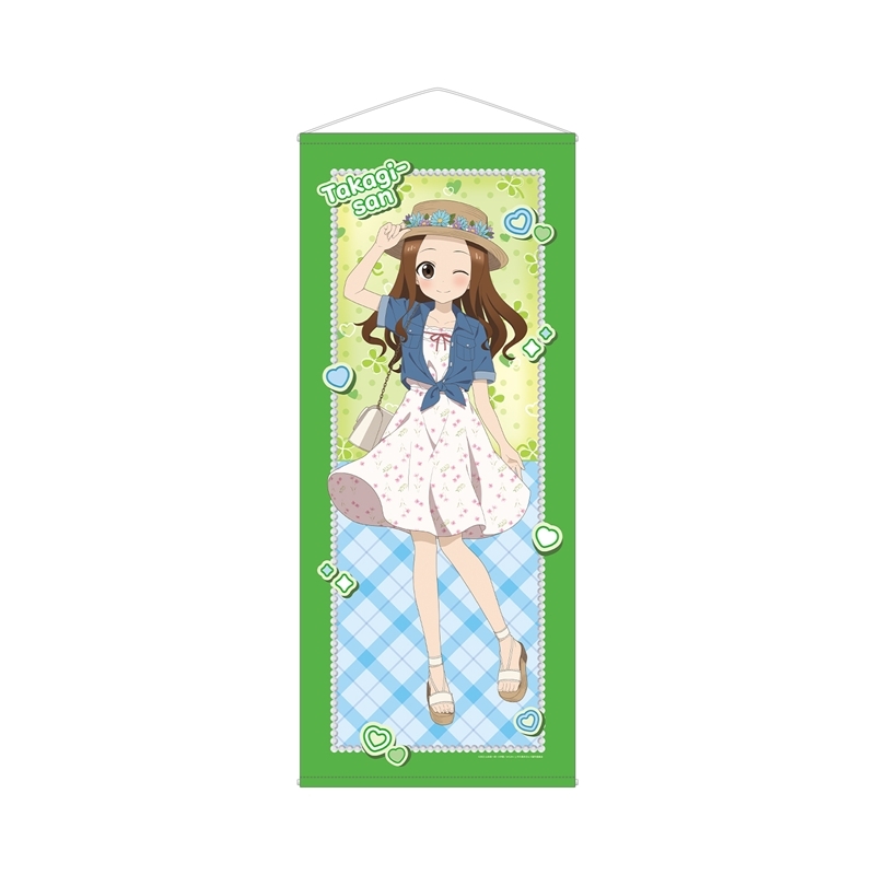からかい上手の高木さん 描き下ろし 高木さん 平成 時代ファッションver. 等身大タペストリー - 公式商品画像 | AniSmile
