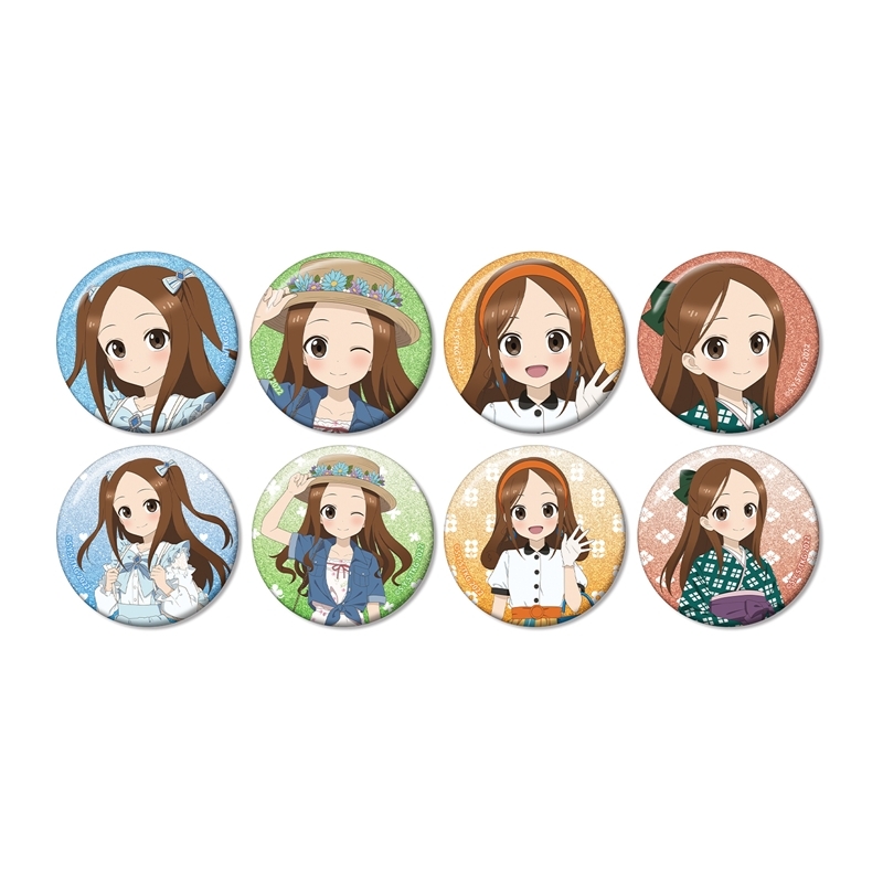 からかい上手の高木さん 描き下ろし 高木さん 時代ファッションver. トレーディンググリッター缶バッジ(単位/単品) - 公式商品画像 | AniSmile