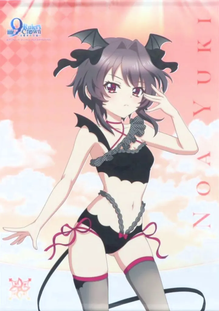 9-nine- Ruler's Crown 描き下ろしB2タペストリー(結城希亜/悪魔水着)Wスエード - 公式商品画像 | AniSmile