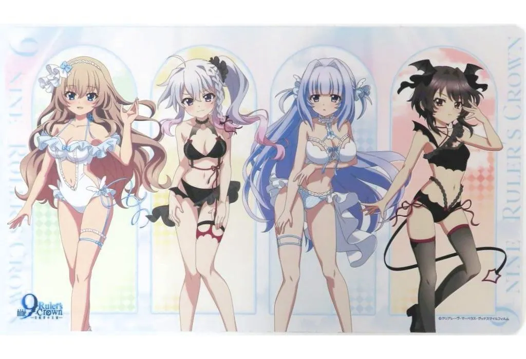 9-nine- Ruler's Crown 描き下ろしラバーマット(天使&悪魔水着) - 公式商品画像 | AniSmile