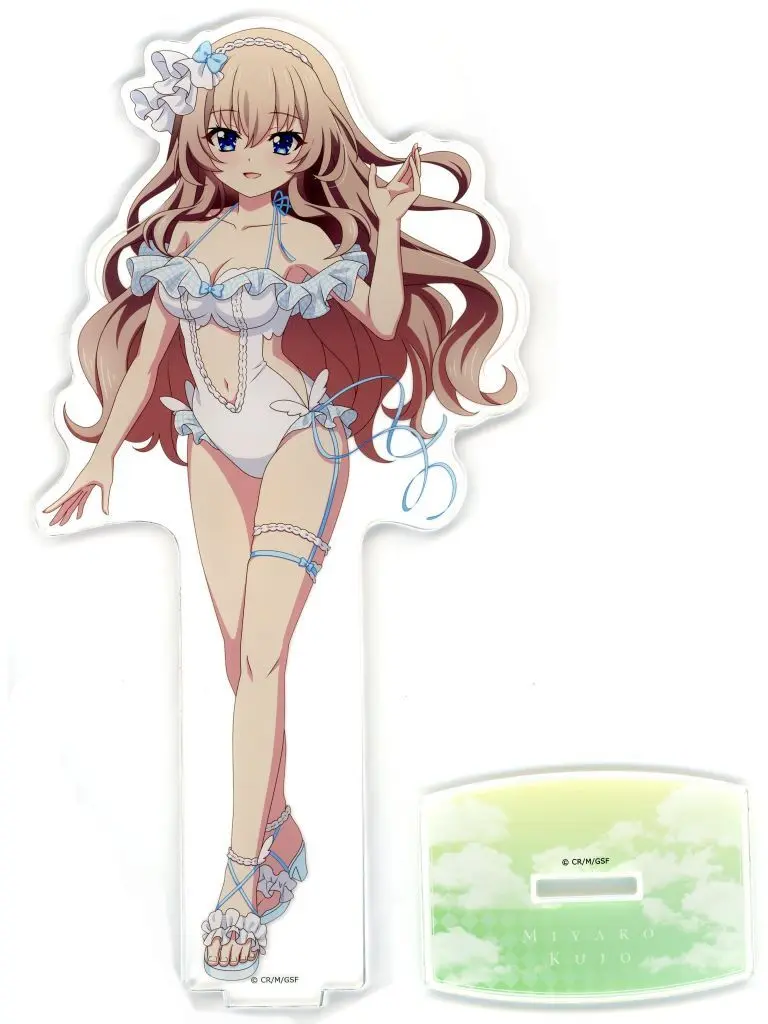 9-nine- Ruler's Crown 描き下ろし特大アクリルスタンド(九條都/天使水着) - 公式商品画像 | AniSmile
