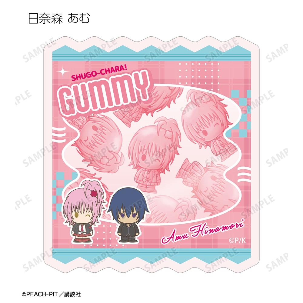 しゅごキャラ! 日奈森 あむ&月詠 イクト petit-sserie ダイカットステッカー2個セット 画像 3 | AniSmile