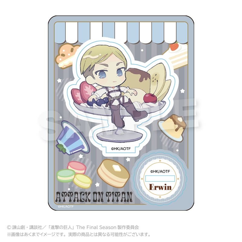 進撃の巨人 ミニキャラスタンド デザートver. エルヴィン - 公式商品画像 | AniSmile