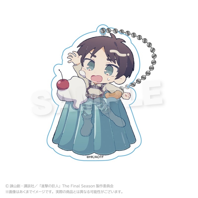 進撃の巨人 トレーディングアクリルキーホルダー デザートver. PCS 画像 2 | AniSmile
