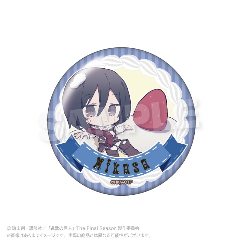 進撃の巨人 トレーディング缶バッジ デザートver. PCS 画像 3 | AniSmile
