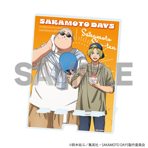 デカスマキャラスタンド「SAKAMOTO DAYS」01/坂本太郎&朝倉シン 夏私服ver.(描き下ろしイラスト) - 公式商品画像 | AniSmile