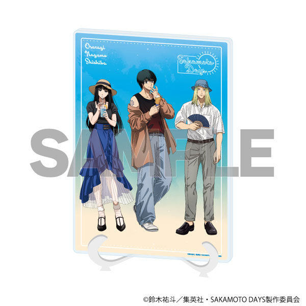 アクリルアートボード(A5サイズ)「SAKAMOTO DAYS」18/南雲&神々廻&大佛 夏私服ver.(描き下ろしイラスト) - 公式商品画像 | AniSmile