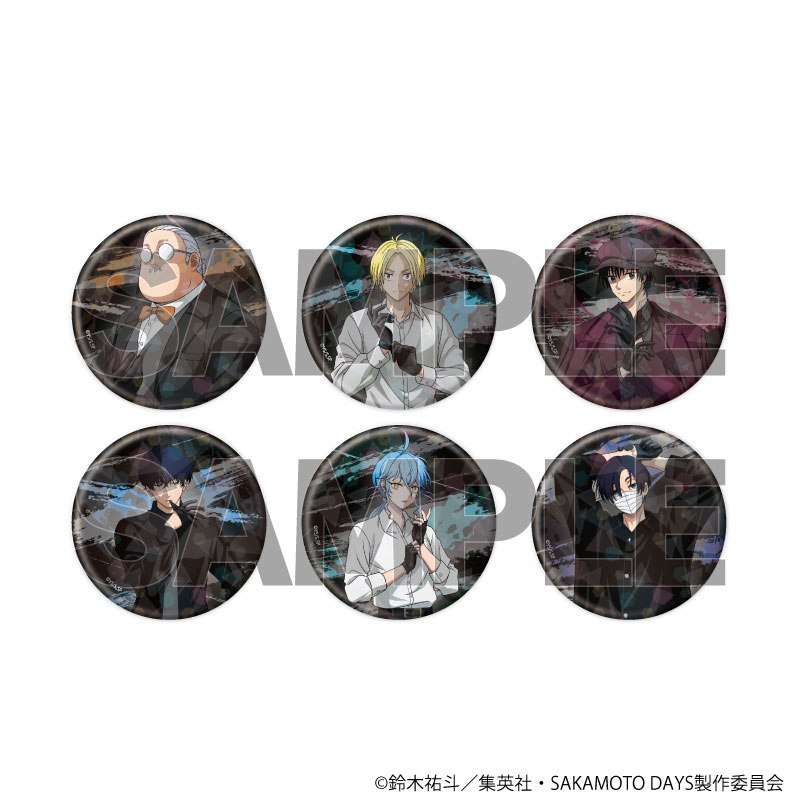 ホログラム缶バッジ(57mm)「SAKAMOTO DAYS」24/革手袋ver. ブラインド(全6種)(描き下ろしイラスト) 画像 2 | AniSmile