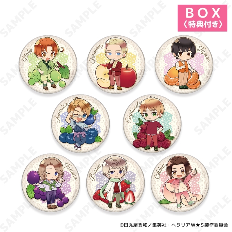 ヘタリアWorld★Stars トレーディング缶バッジ - 公式商品画像 | AniSmile