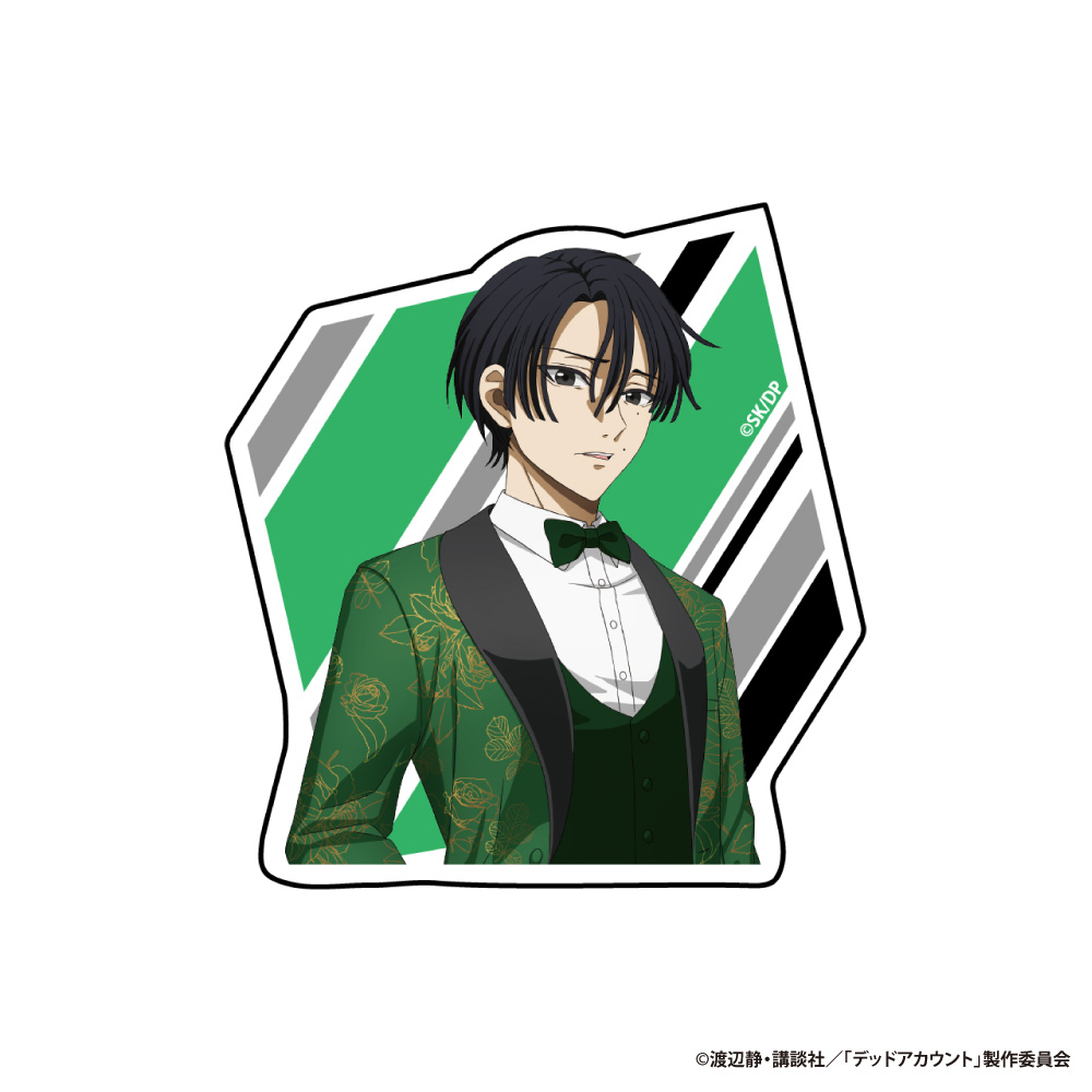 デッドアカウント ダイカットステッカー 霞流 括(描きおろし) - 公式商品画像 | AniSmile
