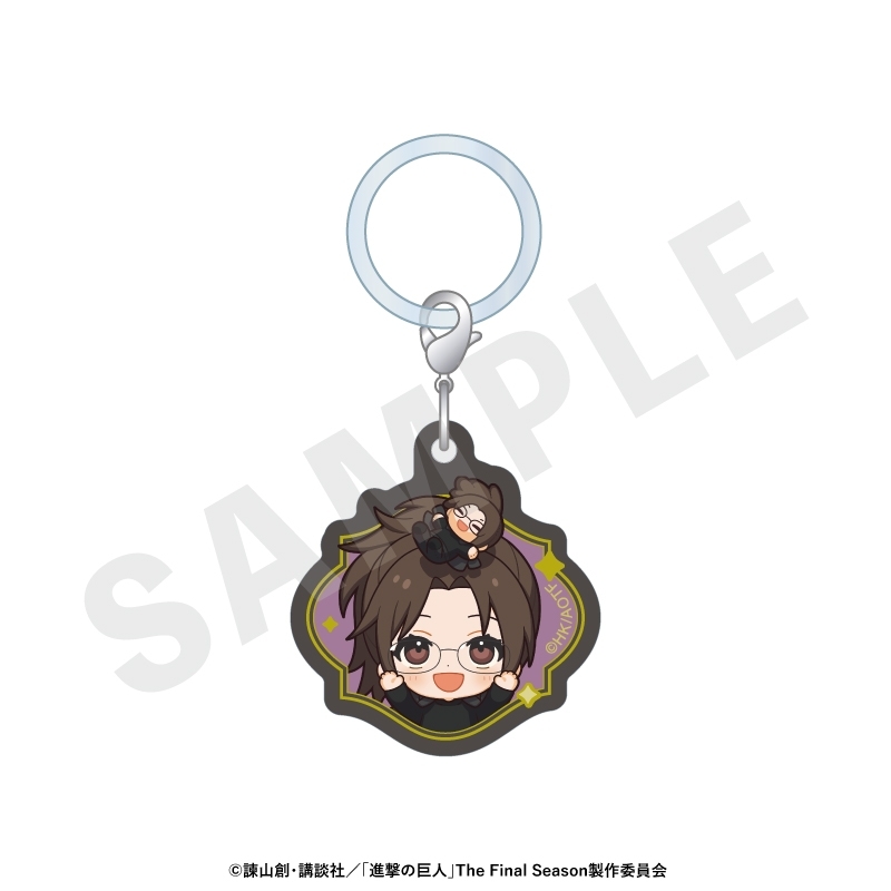 進撃の巨人 ミニキャラブラックコーデシリーズ アクリルチャームセット(リヴァイ・ハンジ・エルヴィン) 画像 3 | AniSmile