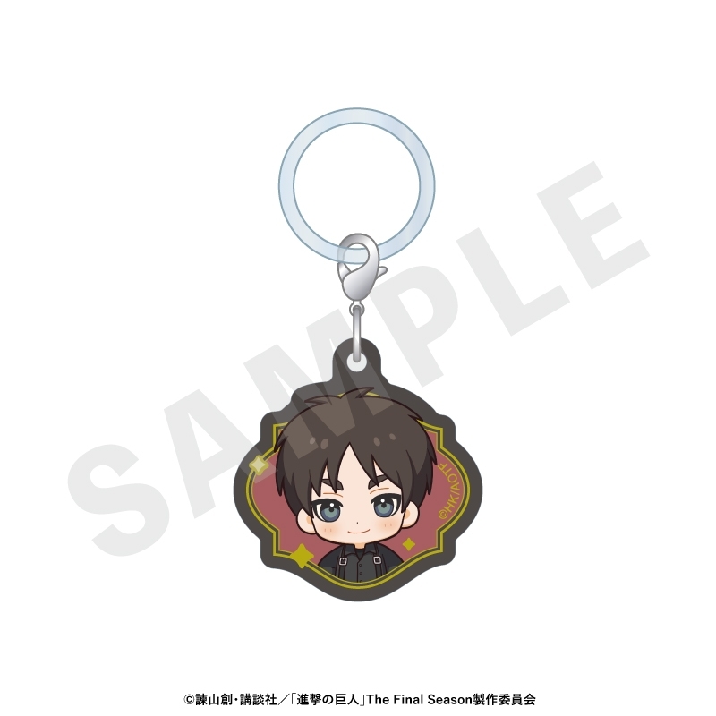 進撃の巨人 ミニキャラブラックコーデシリーズ アクリルチャームセット(エレン・ミカサ・アルミン) 画像 2 | AniSmile