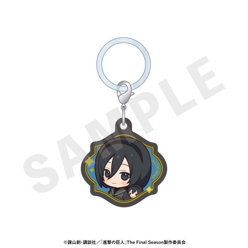 進撃の巨人 ミニキャラブラックコーデシリーズ アクリルチャームセット(エレン・ミカサ・アルミン) 画像 3 | AniSmile