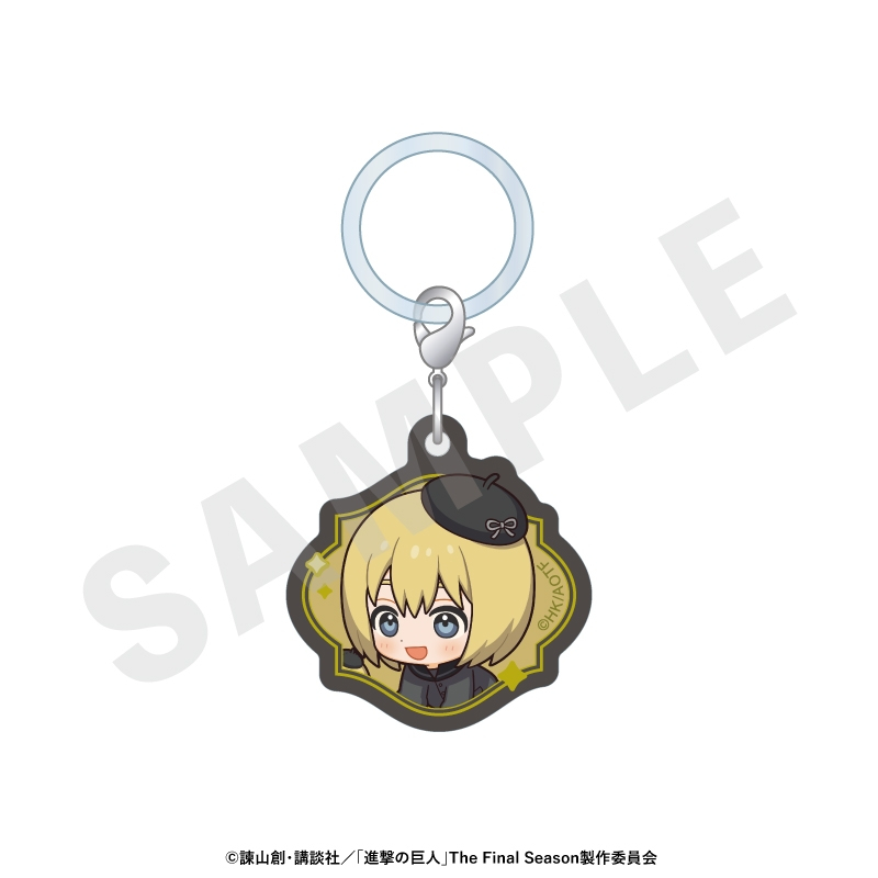 進撃の巨人 ミニキャラブラックコーデシリーズ アクリルチャームセット(エレン・ミカサ・アルミン) 画像 4 | AniSmile