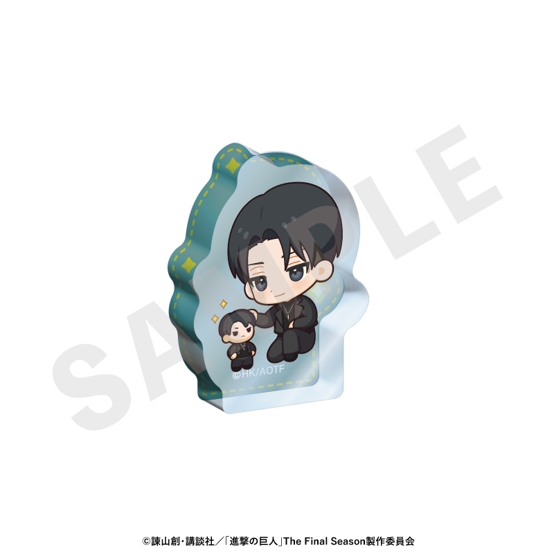 進撃の巨人 ミニキャラブラックコーデシリーズ ミニダイカットアクリルブロック(リヴァイ) - 公式商品画像 | AniSmile