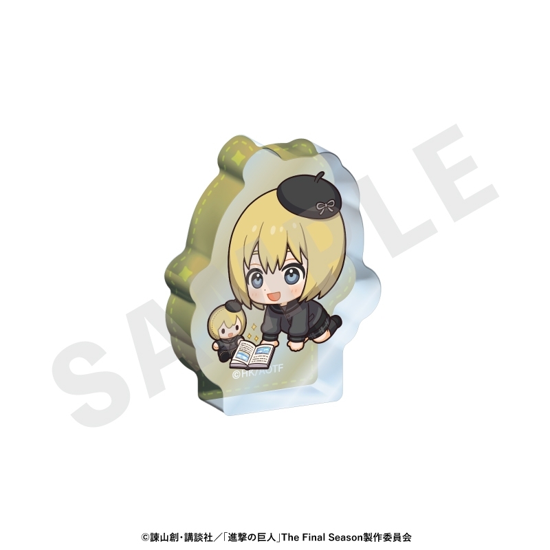 進撃の巨人 ミニキャラブラックコーデシリーズ ミニダイカットアクリルブロック(アルミン) - 公式商品画像 | AniSmile
