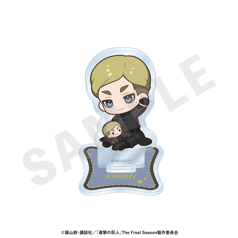 進撃の巨人 ミニキャラブラックコーデシリーズ アクリルスタンド(エルヴィン) - 公式商品画像 | AniSmile