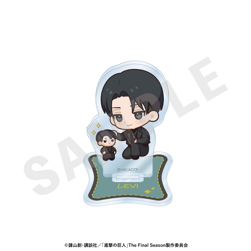 進撃の巨人 ミニキャラブラックコーデシリーズ アクリルスタンド(リヴァイ) - 公式商品画像 | AniSmile
