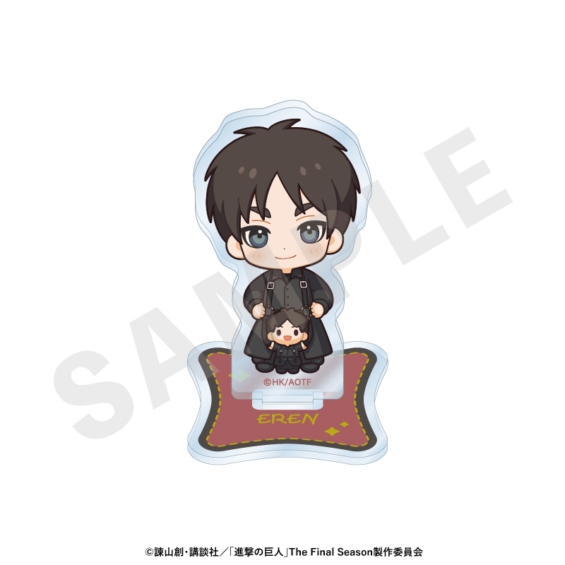進撃の巨人 ミニキャラブラックコーデシリーズ アクリルスタンド(エレン) - 公式商品画像 | AniSmile