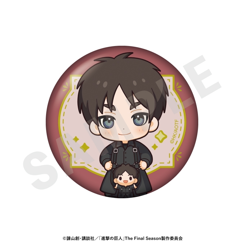 進撃の巨人 ミニキャラブラックコーデシリーズ トレーディング缶バッジ(全6種) 画像 2 | AniSmile