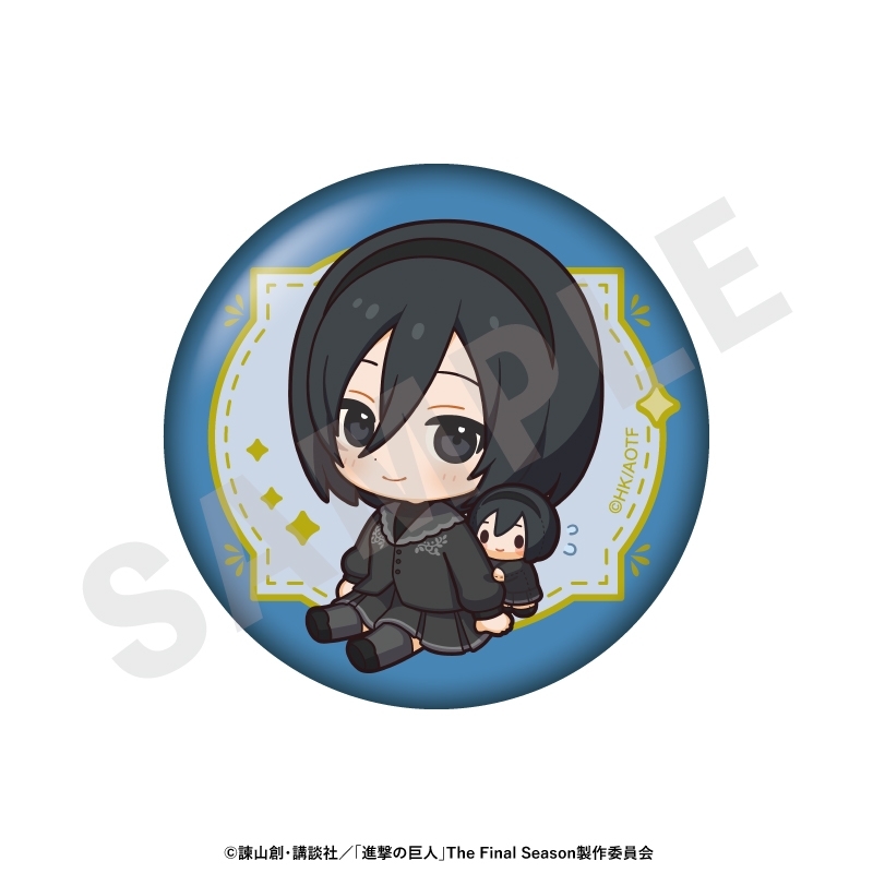 進撃の巨人 ミニキャラブラックコーデシリーズ トレーディング缶バッジ(全6種) 画像 3 | AniSmile