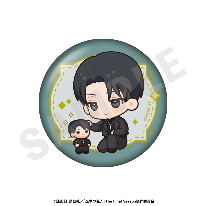 進撃の巨人 ミニキャラブラックコーデシリーズ トレーディング缶バッジ(全6種) 画像 5 | AniSmile