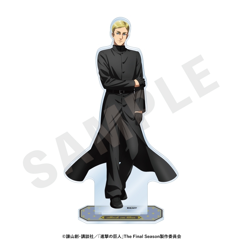 進撃の巨人 ブラックコーデシリーズ ビッグアクリルスタンド(エルヴィン) - 公式商品画像 | AniSmile