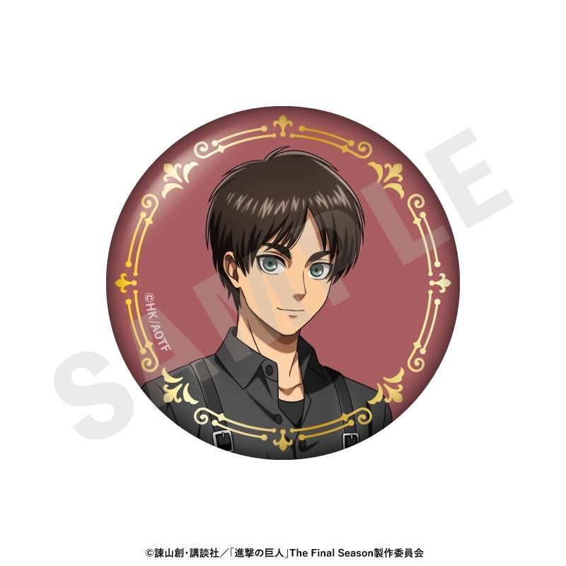 進撃の巨人 ブラックコーデシリーズ トレーディングキラキラ缶バッジ(全8種) 画像 3 | AniSmile