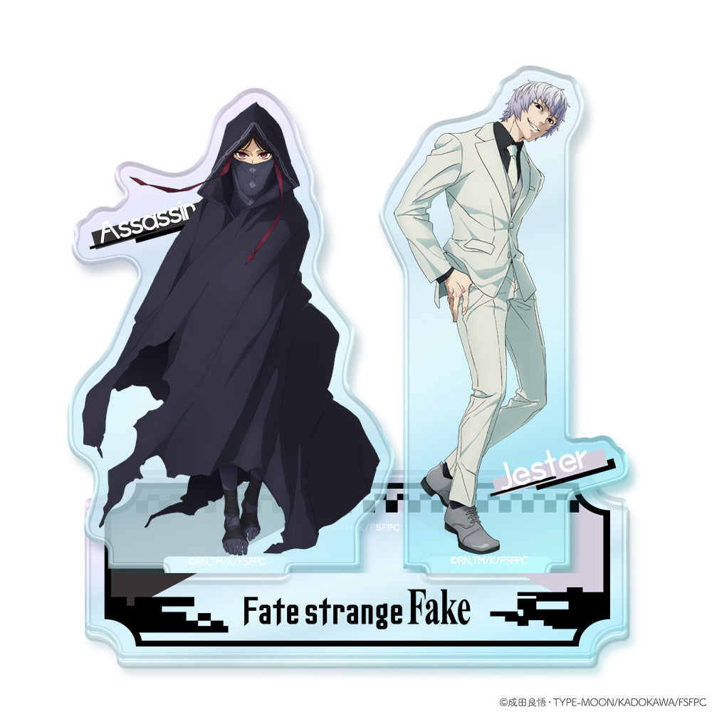 『Fate/strange Fake』オーロラアクリルニコスタンド ジェスター・カルトゥーレ&アサシン - 公式商品画像 | AniSmile