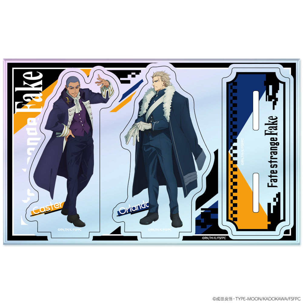 『Fate/strange Fake』オーロラアクリルニコスタンド オーランド・リーヴ&キャスター 画像 2 | AniSmile