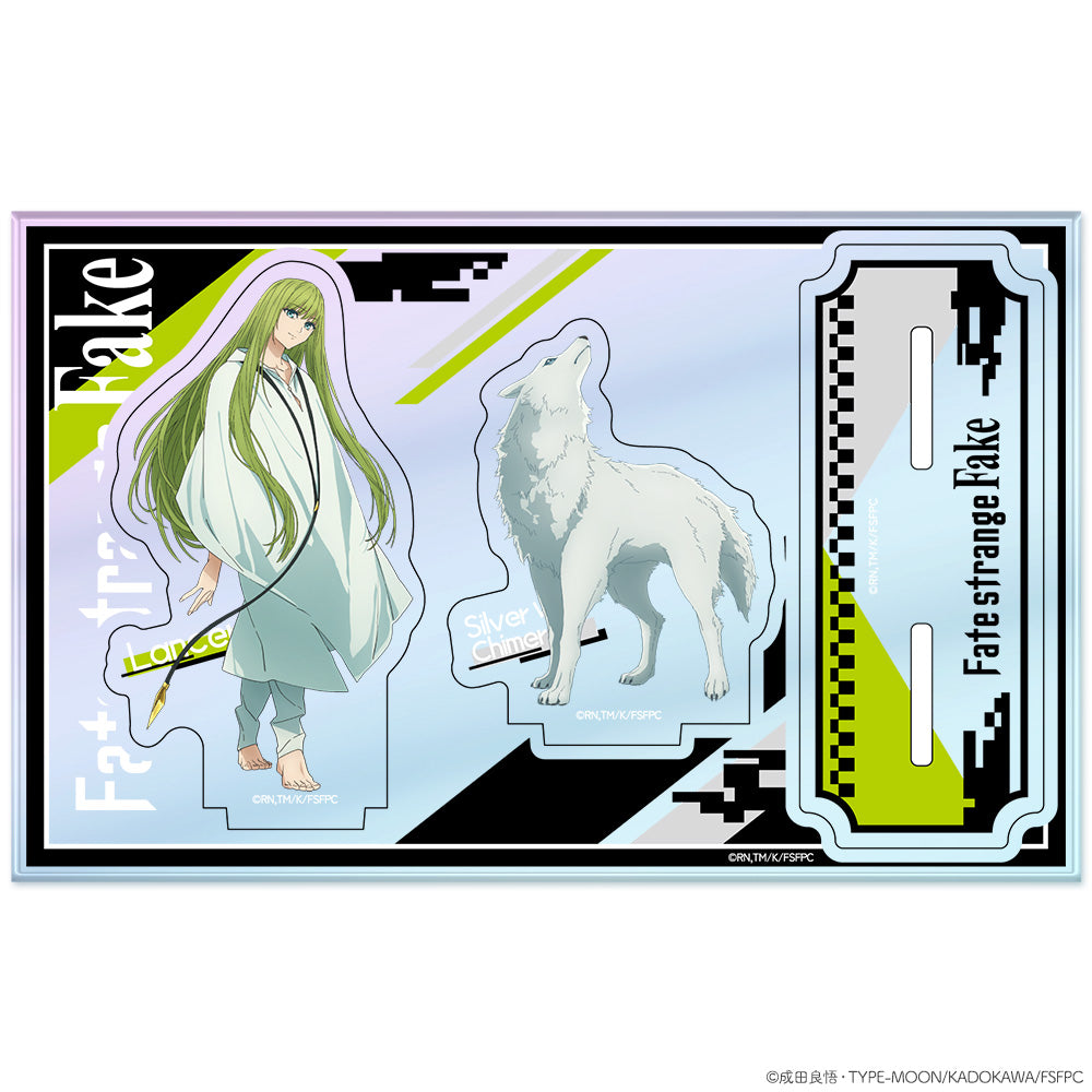 『Fate/strange Fake』オーロラアクリルニコスタンド 銀狼の合成獣&ランサー 画像 2 | AniSmile