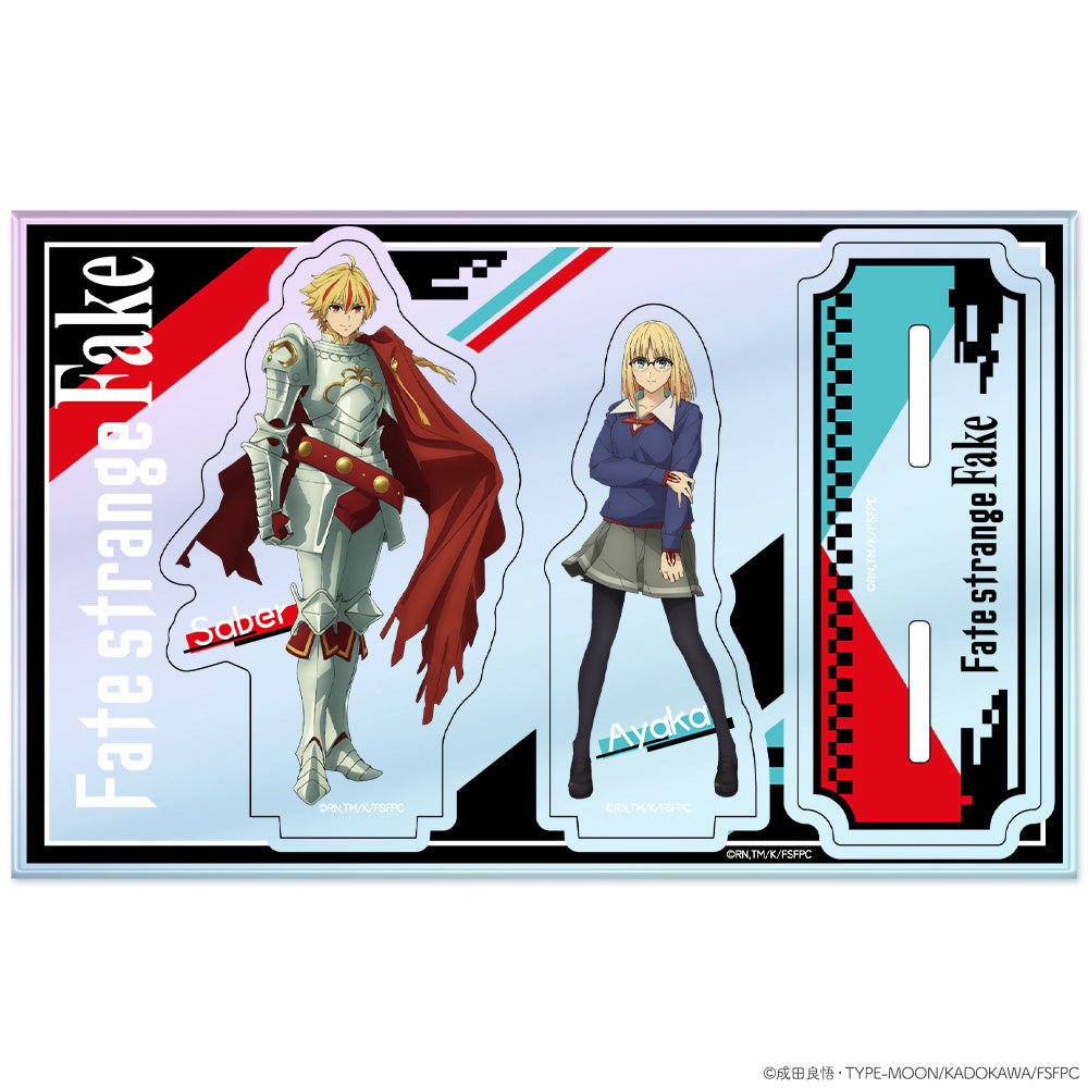 『Fate/strange Fake』オーロラアクリルニコスタンド アヤカ・サジョウ&セイバー 画像 2 | AniSmile