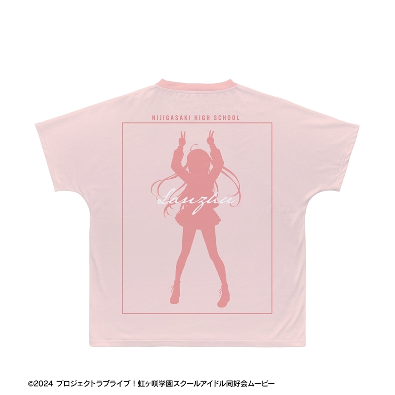 ラブライブ!虹ヶ咲学園スクールアイドル同好会 描き下ろし 鐘 嵐珠 ミラクル STAY TUNE! Ani-Art フルグラフィックTシャツユニセックス(サイズ/S) 画像 3 | AniSmile