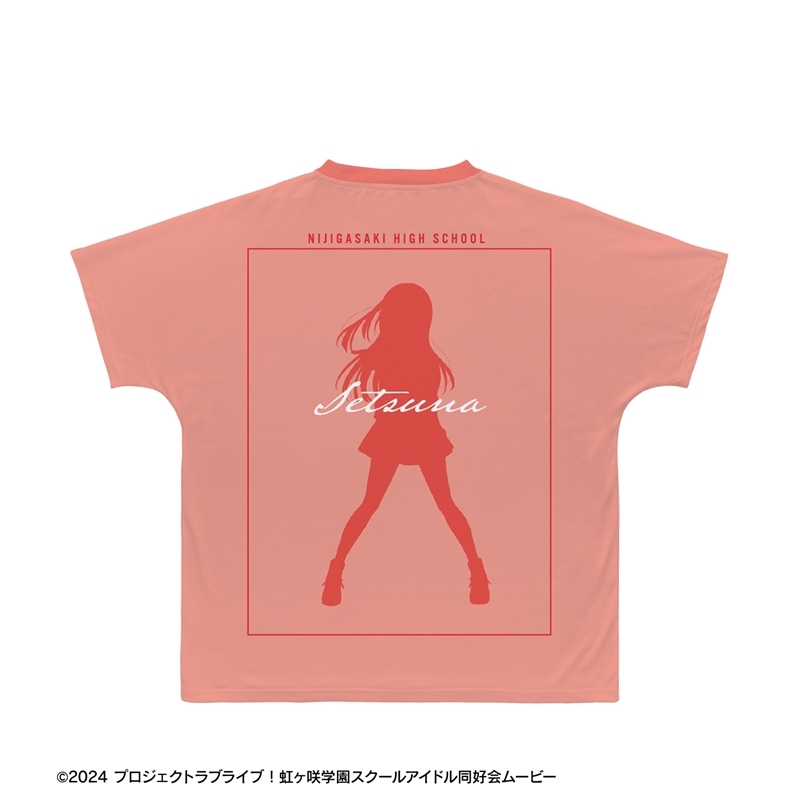 ラブライブ!虹ヶ咲学園スクールアイドル同好会 描き下ろし 優木せつ菜 ミラクル STAY TUNE! Ani-Art フルグラフィックTシャツユニセックス(サイズ/XXL) 画像 3 | AniSmile