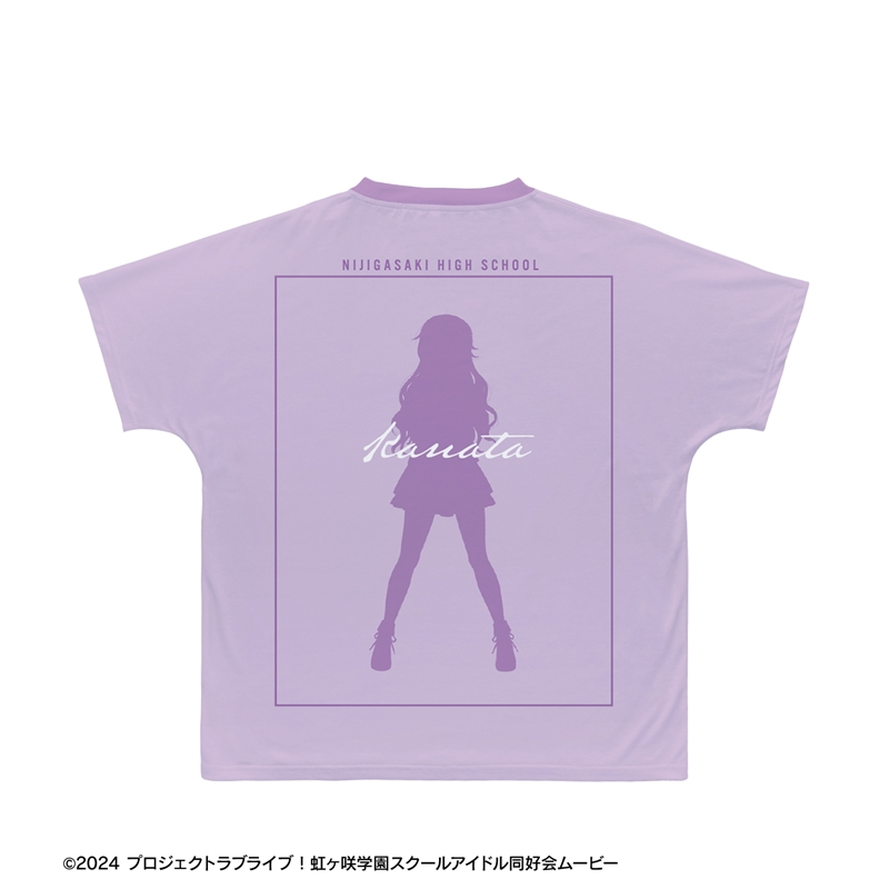 ラブライブ!虹ヶ咲学園スクールアイドル同好会 描き下ろし 近江彼方 ミラクル STAY TUNE! Ani-Art フルグラフィックTシャツユニセックス(サイズ/XXXL) 画像 3 | AniSmile