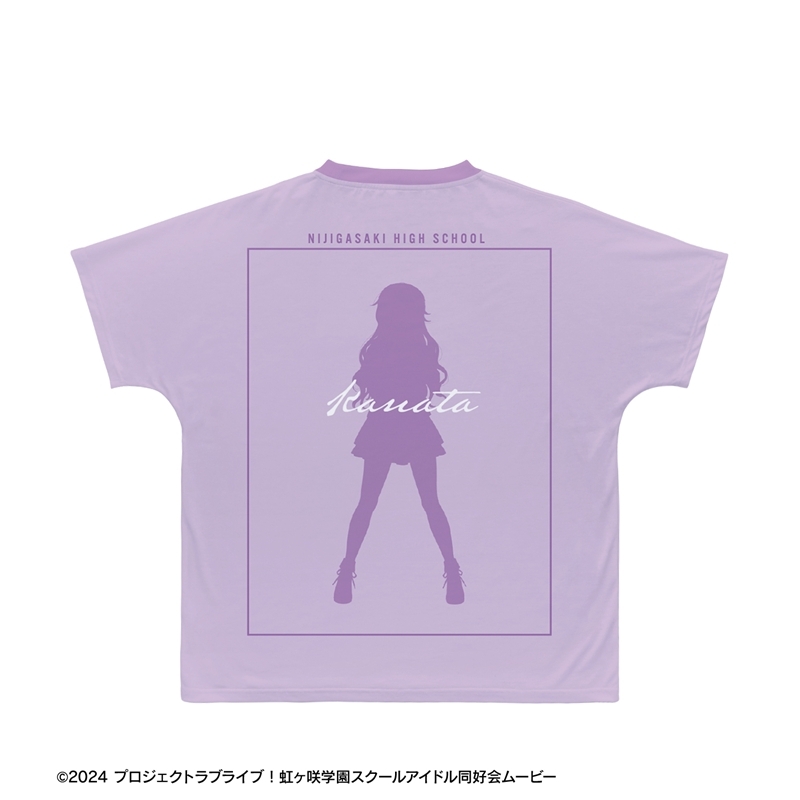 ラブライブ!虹ヶ咲学園スクールアイドル同好会 描き下ろし 近江彼方 ミラクル STAY TUNE! Ani-Art フルグラフィックTシャツユニセックス(サイズ/XS) 画像 3 | AniSmile